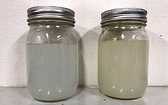 オゾンラボ111/金属切削加工における洗浄排液の浄化(脱色・脱臭)