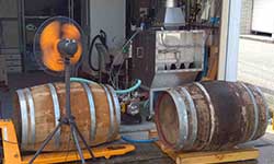 オゾンラボ160/酒樽の脱臭実験