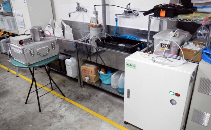 オゾンラボ059/高濃度オゾン水によるペットボトル印字への影響確認