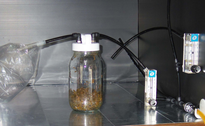 オゾンラボ061/お茶およびコーヒーかす貯蔵庫の脱臭