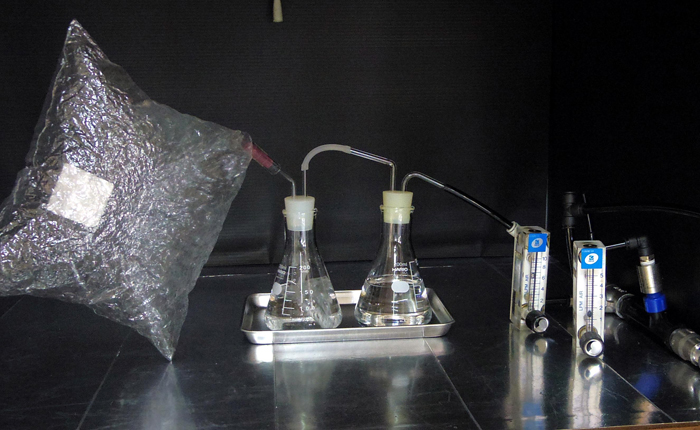 オゾンラボ065/オゾン＋水吸着によるホルマリン削減