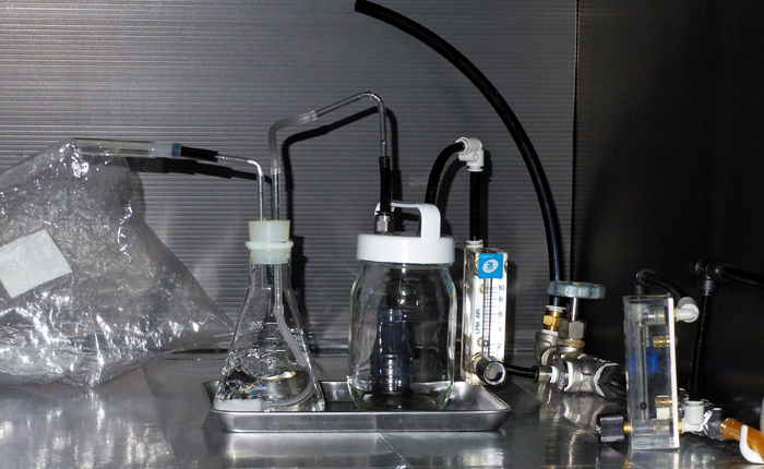 オゾンラボ085/インクジェットプリンタで使用する溶剤インクの脱臭実験